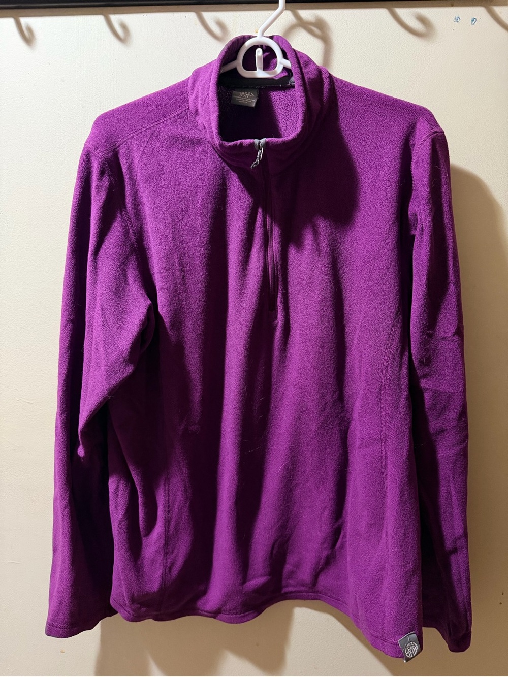 REI Purple Quarter-Zip Fleece Pullover